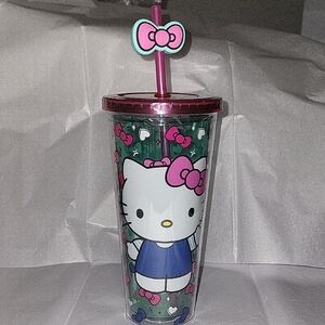Hello Kitty Pink and Green Tumbler